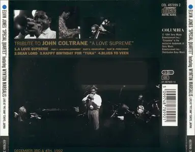 Elvin Jones "Special Quartet" - Tribute To John Coltrane: A Love Supreme (1994)