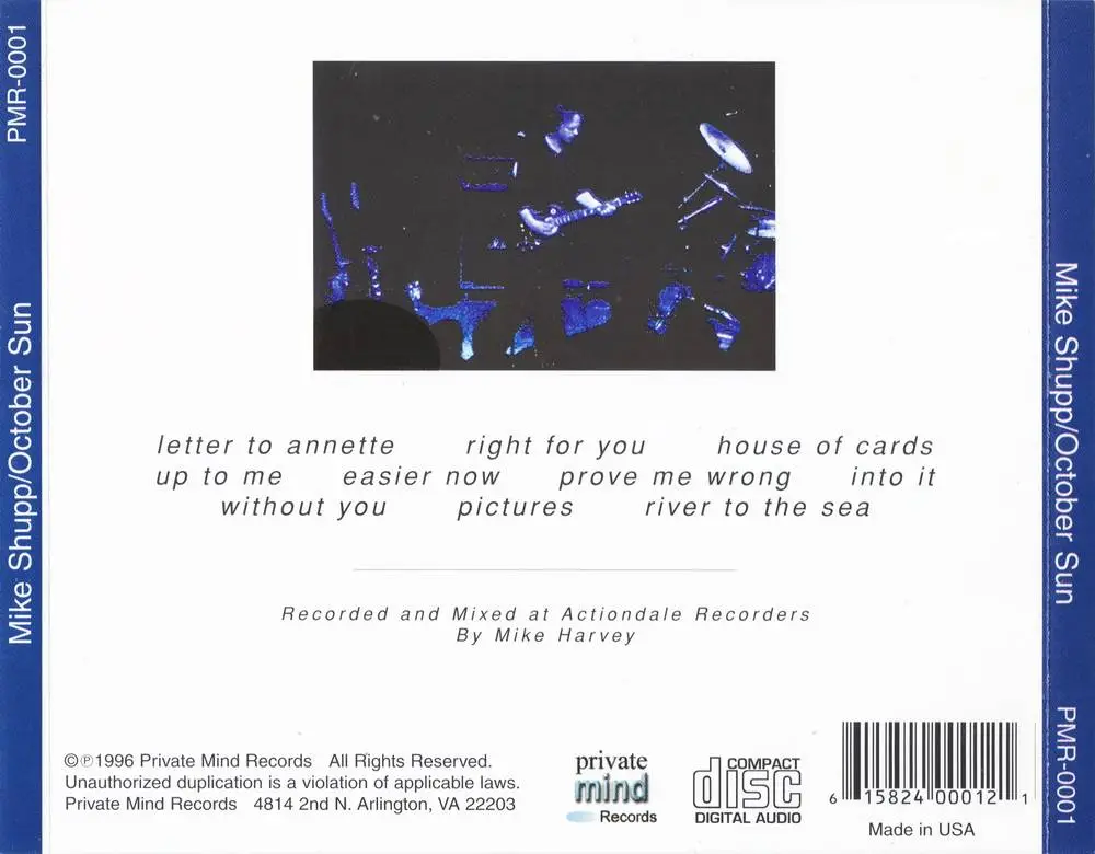 Mike Shupp - October Sun (1997) {Private Mind}