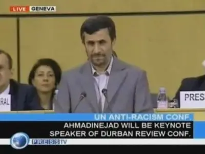 President Ahmadinejad's speech at the Durban Review Conference on racism (2009)