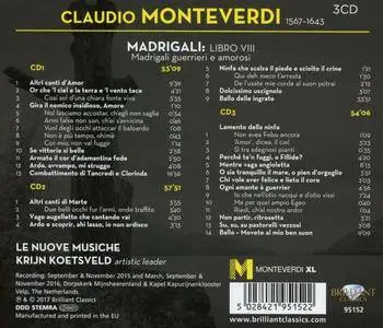 Le Nuove Musiche & Krijn Koetsveld - Monteverdi: Madrigali Libro VIII (2017)
