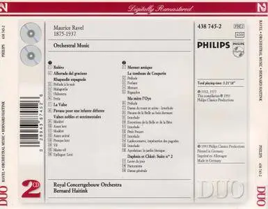 Royal Concertgebouw Orchestra, Bernard Haitink - Maurice Ravel: Orchestral Music (1993) 2CDs