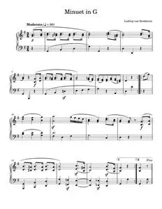 Minuet in G - Johann Sebastian Bach (Piano Solo)