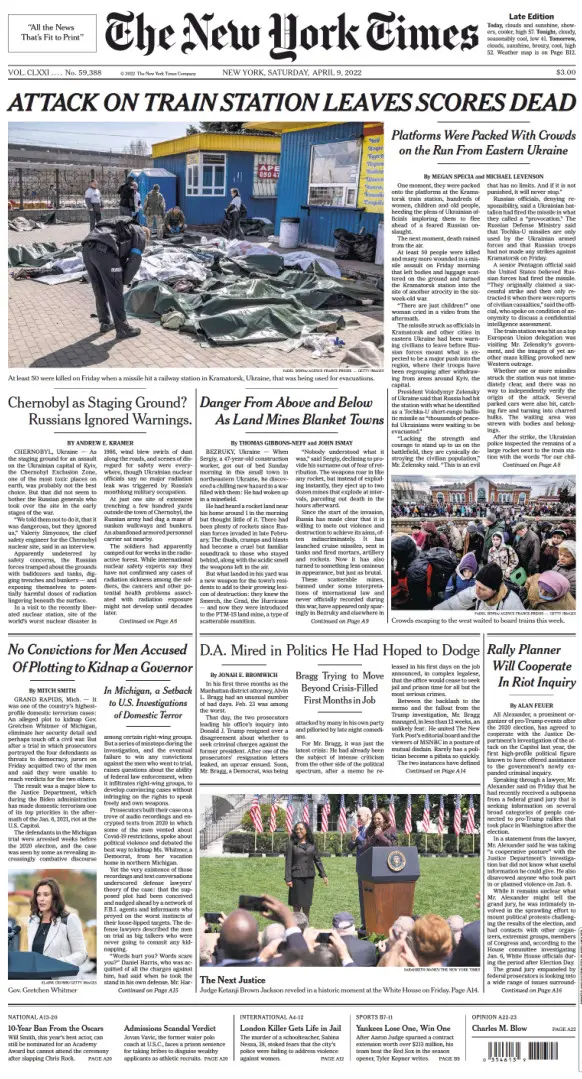 The New York Times 09 April 2022 / AvaxHome