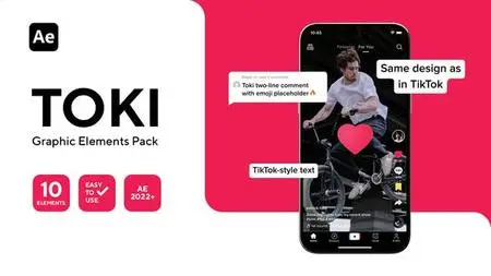 Toki - TikTok Graphics Pack For After Effects 43447602