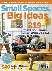 Romantic Homes Magazine Small Spaes, Big Ideas 2014