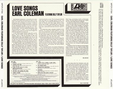 Earl Coleman featuring Billy Taylor - Love Songs (1967) {2013 Japan Jazz Best Collection 1000 Series WPCR-27394}