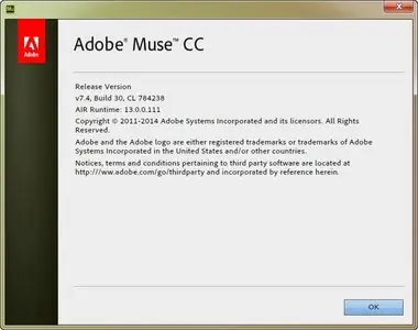 Adobe Muse CC 7.4 Build 30