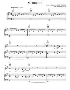 Au Revoir - One Republic, OneRepublic (Piano-Vocal-Guitar)