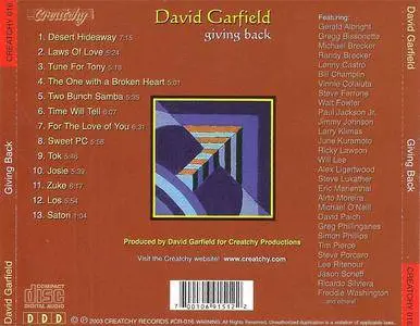 David Garfield - Giving Back (2003) {Creatchy}