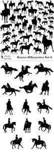 Vectors - Horses Silhouettes Set 8