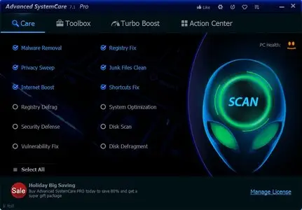 Advanced SystemCare Pro 7.1.0.387 DC 20.12.2013