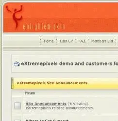 EXtremepixels Enlighten Skin for vBulletin 3.5 and 3.6