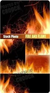 Fire and flame - Stock Photo