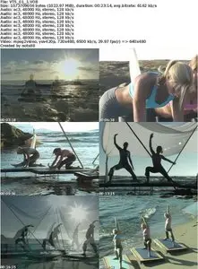 Vinyasa Flow Yoga: Gentle Power on the Beach with Christina Pedersen, Cami, Chrystyn Chandler