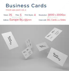 GraphicRiver - Business Cards Mock-ups Big Pack Vol2