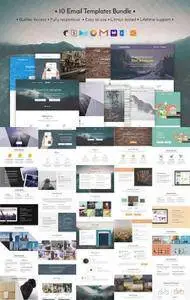 CreativeMarket - 10 Email templates bundle + Builder