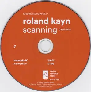 Roland Kayn - Scanning, 1982-1983 (2019) {10CD Box Set, Reiger Records Reeks KY-CD 1901-10}