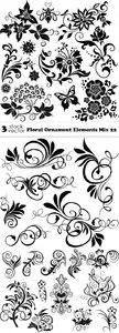 Vectors - Floral Ornament Elements Mix 22