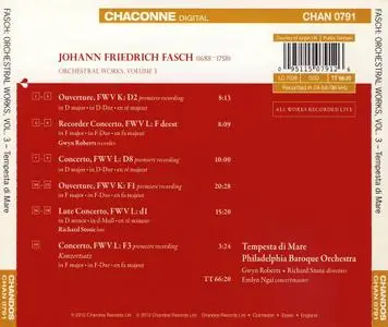 Tempesta di Mare - Johann Friedrich Fasch: Orchestral Works, Volume 3 (2012)