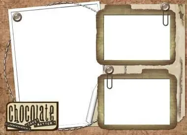 Chocolate Frame for Photoshop