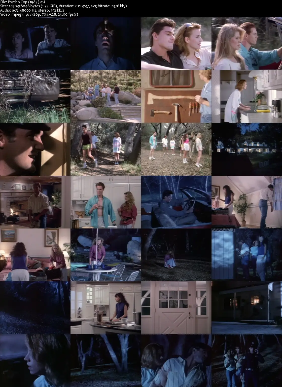 Psycho Cop (1989) .