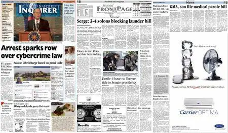 Philippine Daily Inquirer – October 23, 2012