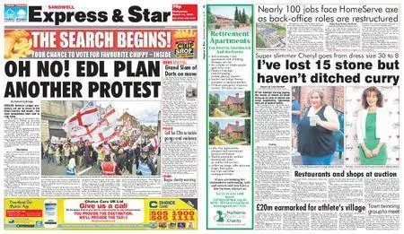 Express and Star Sandwell Edition – March 14, 2018