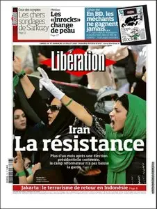Libération, du Samedi 18 & Dimanche 19 Juillet 2009.