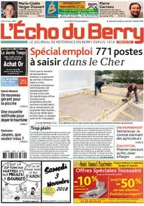 L'Echo du Berry (Édition du Cher) - 01 novembre 2018