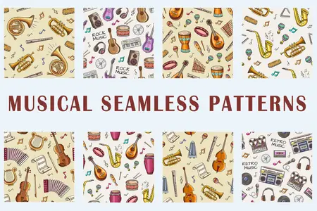 EE - Musical Seamless Patterns HAVXNAA