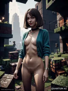 AI Emma Myers - A Minecraft Movie Adventure Wednesday Game (AI Generated)