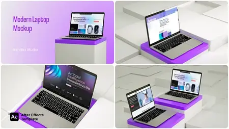 Modern Laptop Website Mockup 57861683