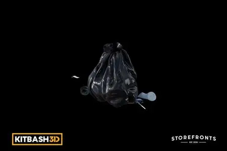 Kitbash: Storefronts - Sidewalk Trash B T7VA9ZA