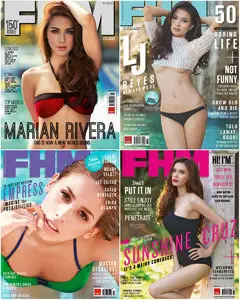 FHM Philippines - Full Year 2013 Issues Collection