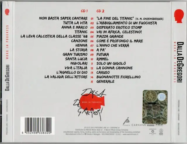 Dalla & De Gregori - Work In Progress (2010)