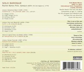 Rachel Barton Pine - Solo Baroque (2004)