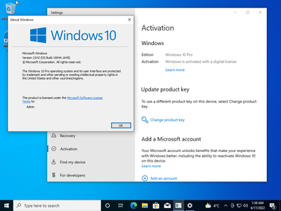 Windows 10 Pro 21H2 Build 19044.1645 (x64) With Office 2021 Pro Plus Preactivated Multilingual