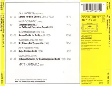 Matt Haimovitz - The 20th Century Cello Vol.2 (1997)