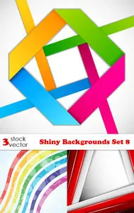 Vectors - Shiny Backgrounds Set 8