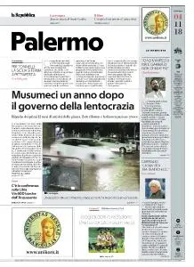 la Repubblica Palermo - 4 Novembre 2018