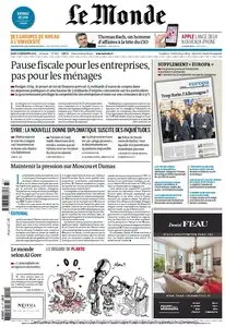 Le Monde + Eco et Entreprise du Jeudi 12 Septembre 2013