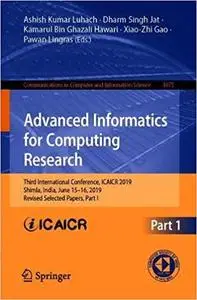 Advanced Informatics for Computing Research: Third International Conference, ICAICR 2019, Shimla, India, June 15–16, 201