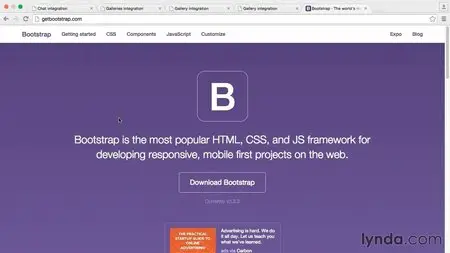Bootstrap 3 : Intégration de chat, flux social et espace de galerie