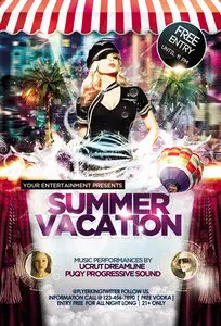 Flyer PSD - Summer Vacation 