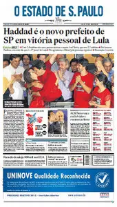 Jornal O Estado de São Paulo - 29 de outubro de 2012 - Segunda