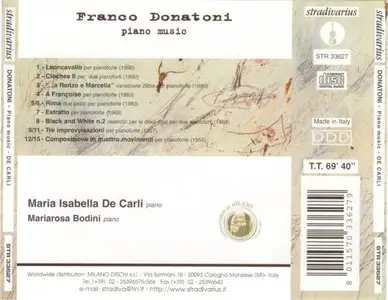Franco Donatoni - Piano Music - Maria Isabella De Carli (2002)