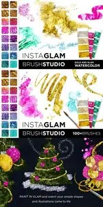 CreativeMarket InstaGlam Brush Studio: Gold + Glam