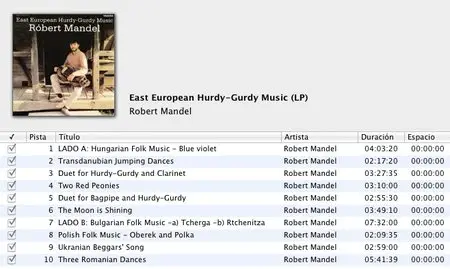 Róbert Mandel - East European Hurdy-Gurdy Music (LP / FLAC)