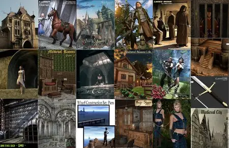 3D models Collection for Daz3D & Poser vol.6