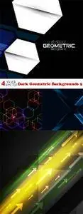 Vectors - Dark Geometric Backgrounds 5